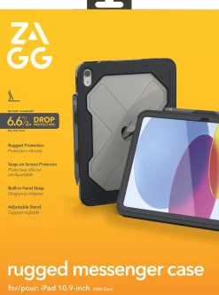 ZAGG Rugged Messenger - Skyddsfodral för surfplatta - robust