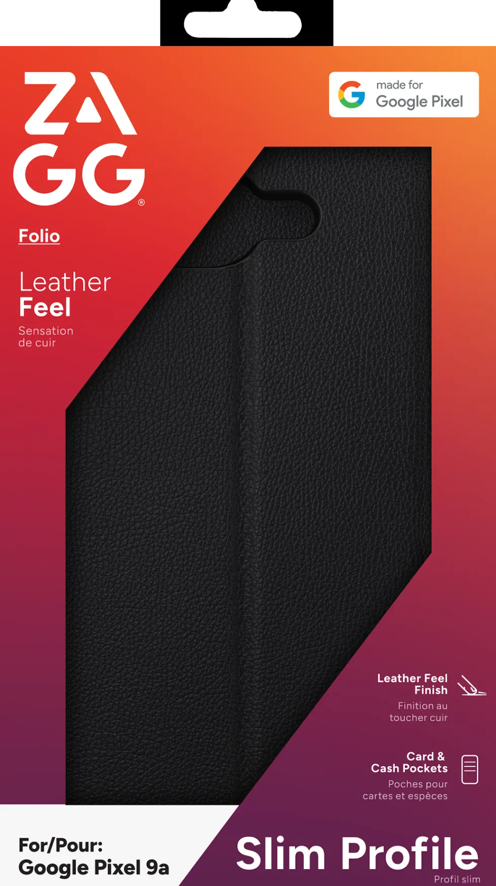 Zagg - Vikbart fodral för mobiltelefon - folio