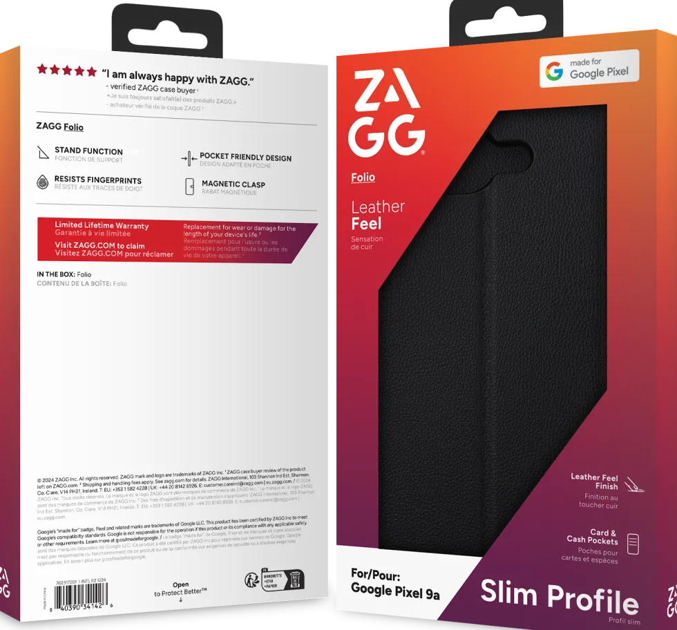 Zagg - Vikbart fodral för mobiltelefon - folio