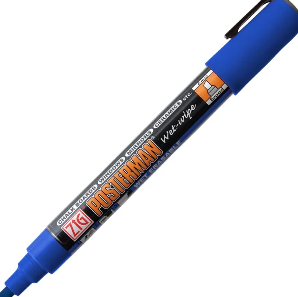 ZIG Posterman Wet-Wipe 6mm blå