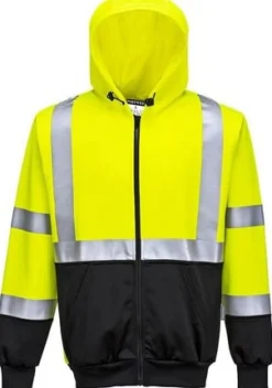 Ziphood varsel PW B315 kl3 gul 2XL